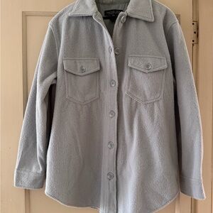 Rachel Zoe Light Gray Shacket